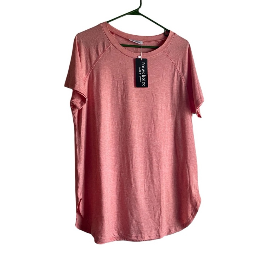 New Choice Women's Size L Peach Orange Top